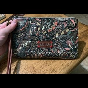 Sakroots wristlet with built in power bank!